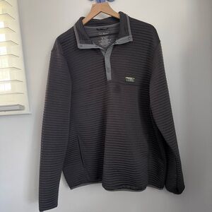 L.L. Bean Men’s XL Tall Airlight Knit Pullover Slightly Fitted Charcoal Travel